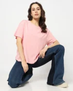 Women Regular Fit Crew-Neck Cotton T-Shirt